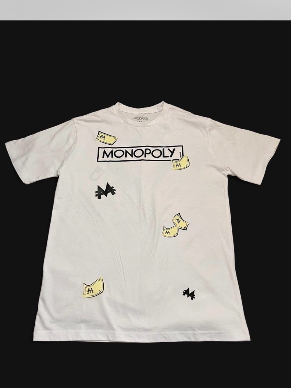 Monopoly Graphic White Tee, Women’s Medium